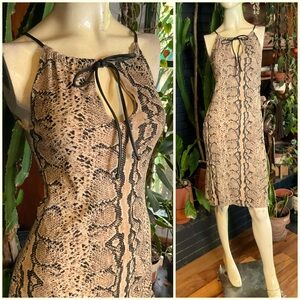 Vintage Y2K Python Dress ala Gucci Tom Ford Era